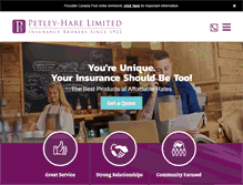 Tablet Screenshot of petleyhare.com